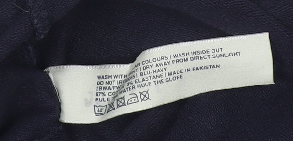Fat Face Womens Blue Cotton Jogger Trousers Size 8