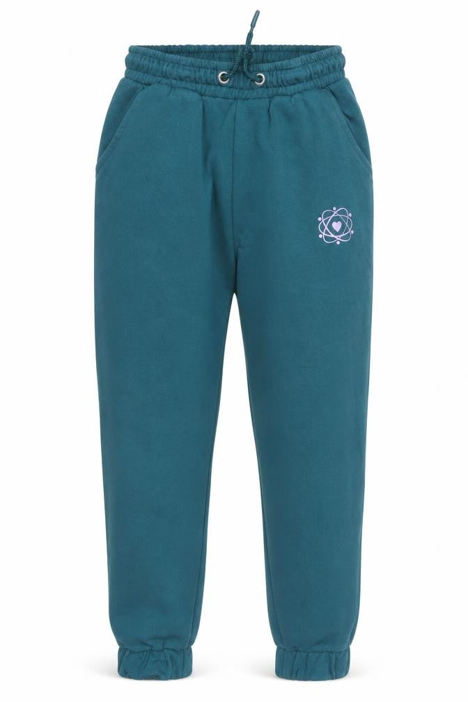 I Love Girlswear Green Fleece Jogger Sweatpants Girls 10 Years Elastic Waist