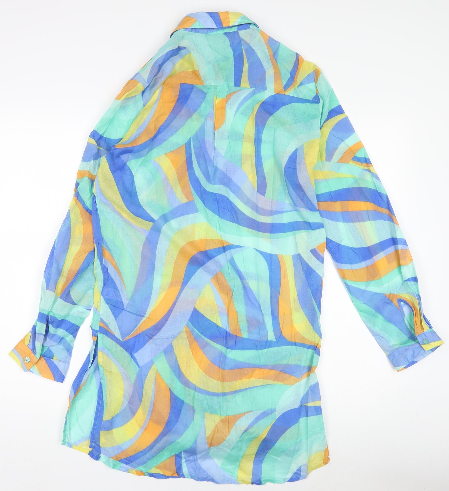 George Women’s Multicoloured Cotton Shirt Dress Size 14