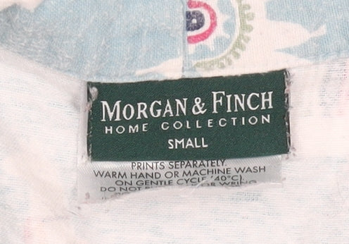 Morgan & Finch Boys Blue Llama Print Long Sleeve Pyjama Top Small