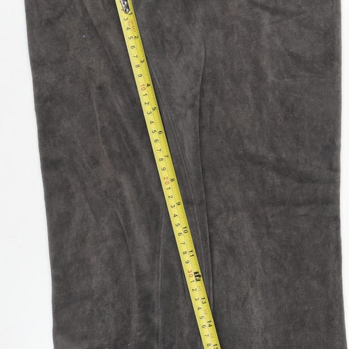 Juicy Couture Girls Grey Velour Jogger Trousers Size 18Y Drawstring Waist
