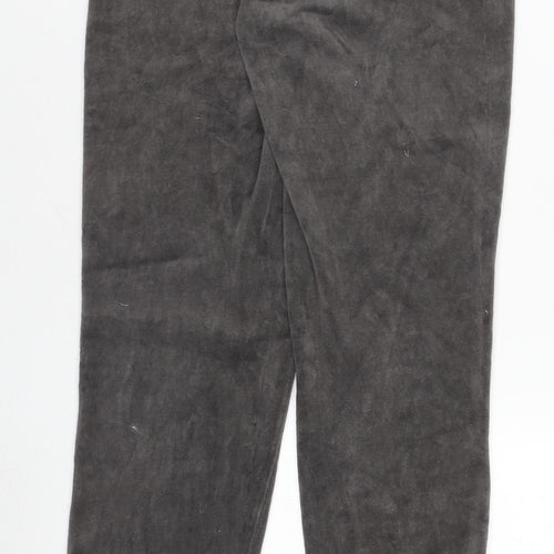 Juicy Couture Girls Grey Velour Jogger Trousers Size 18Y Drawstring Waist