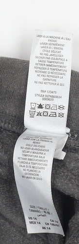 Juicy Couture Girls Grey Velour Jogger Trousers Size 18Y Drawstring Waist
