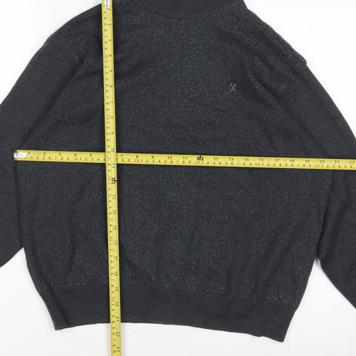 Laxy Boys Black Wool Blend Mock Neck Pullover Jumper Size S
