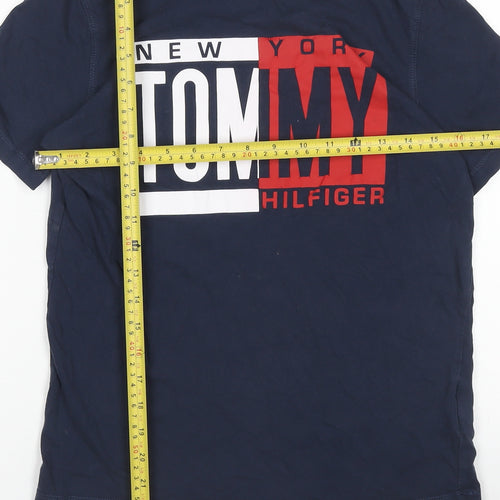 Tommy Hilfiger Boys Blue Graphic Logo T-Shirt Size 164