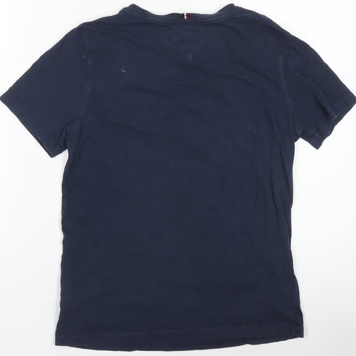 Tommy Hilfiger Boys Blue Graphic Logo T-Shirt Size 164