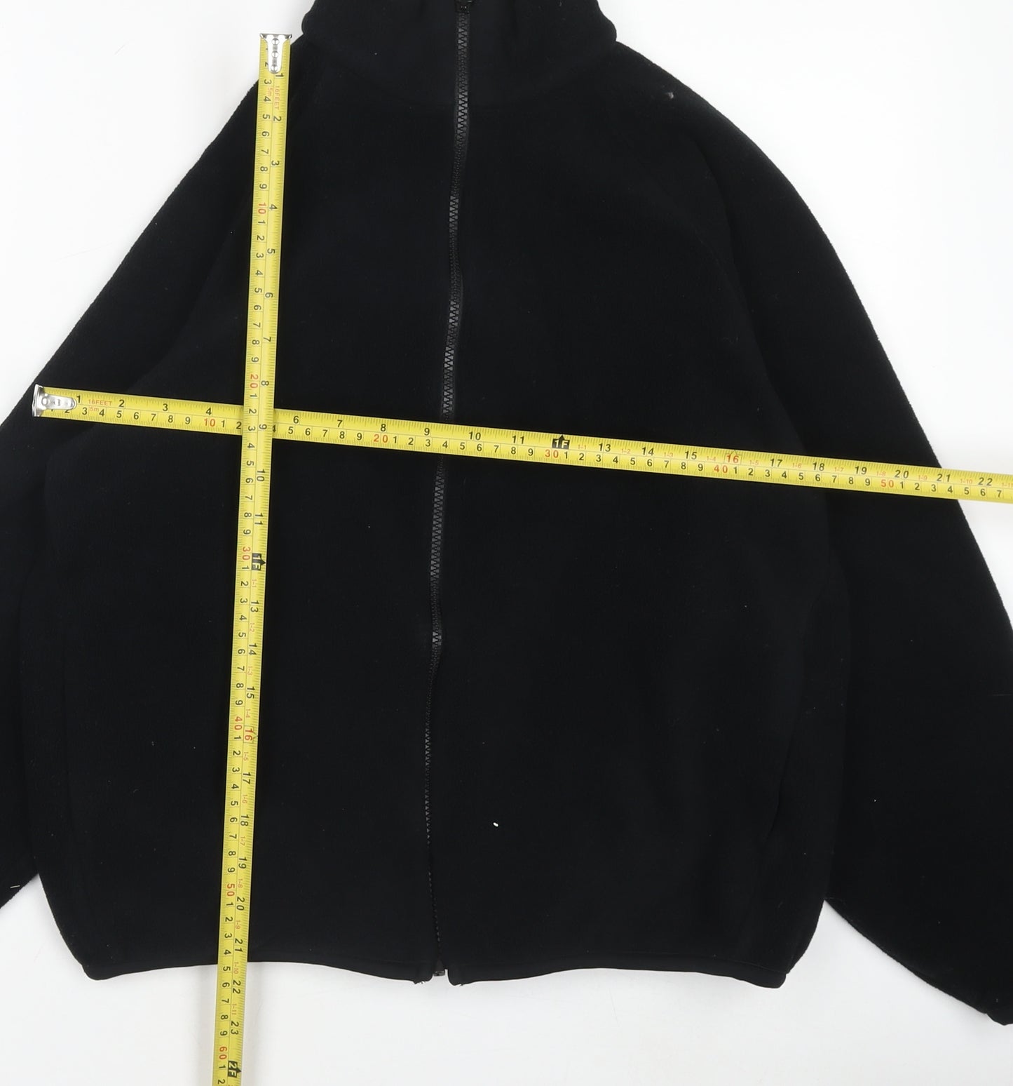 Uniqlo Boys Black XL Fleece Full Zip Basic Jacket