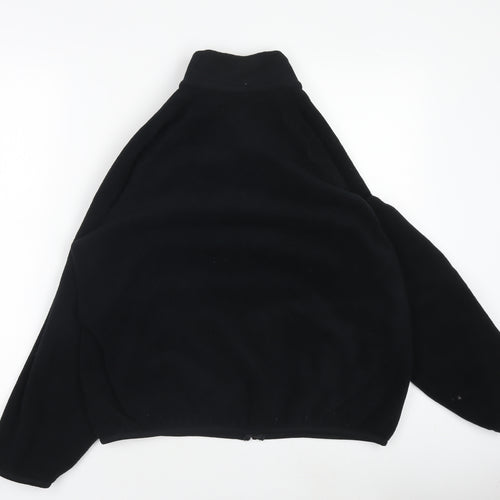 Uniqlo Boys Black XL Fleece Full Zip Basic Jacket