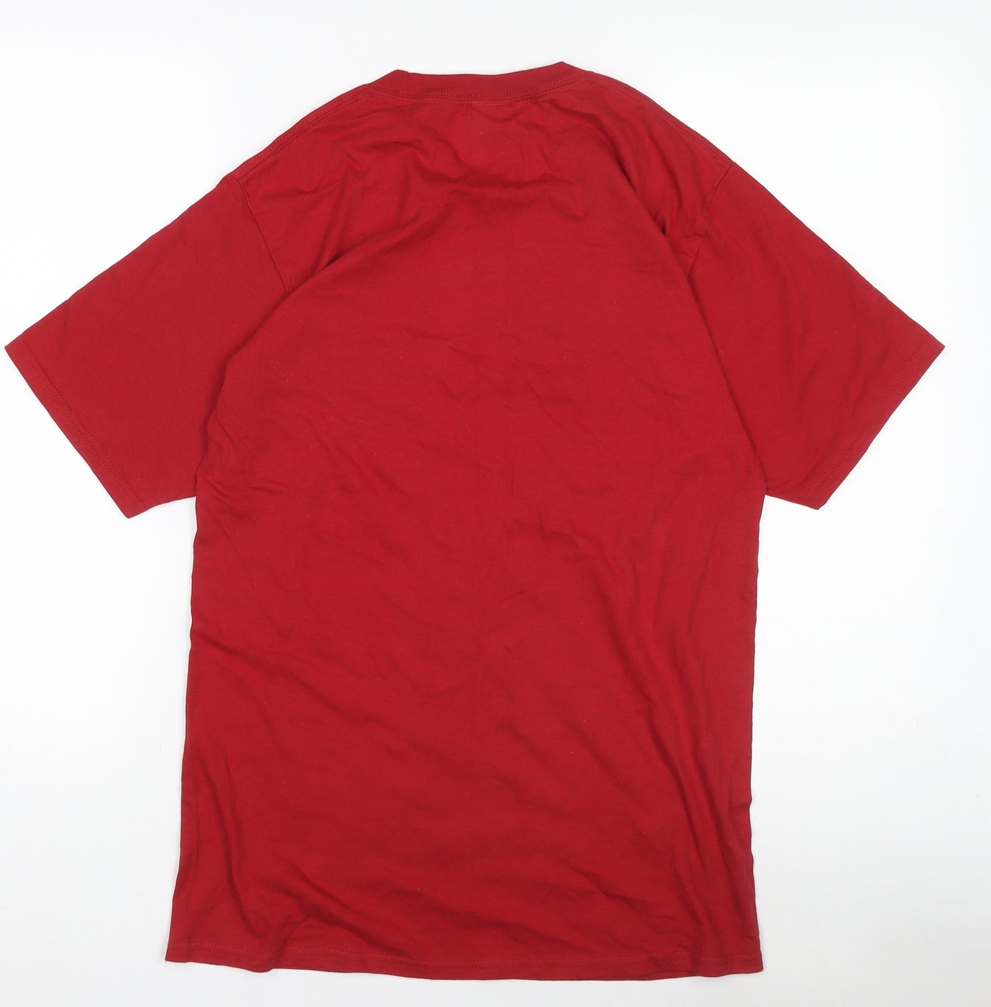 Disney Pixar Boys Red The Incredibles Logo Short Sleeve T-Shirt Size M