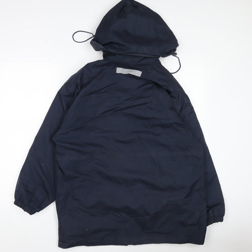 Result Men's Blue Waterproof Hooded Rain Coat Jacket Size S