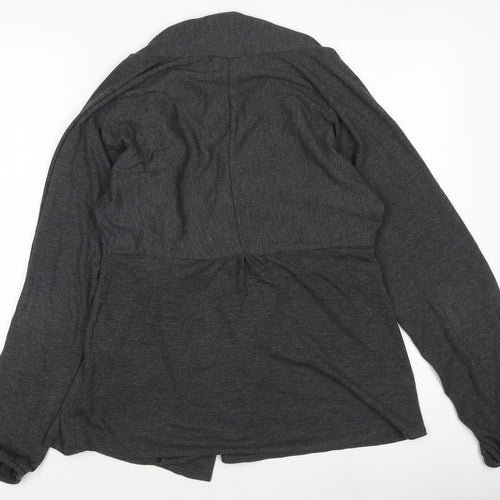 Yessica Women's Grey Basic Jacket Size 12 Lightweight Stretch
