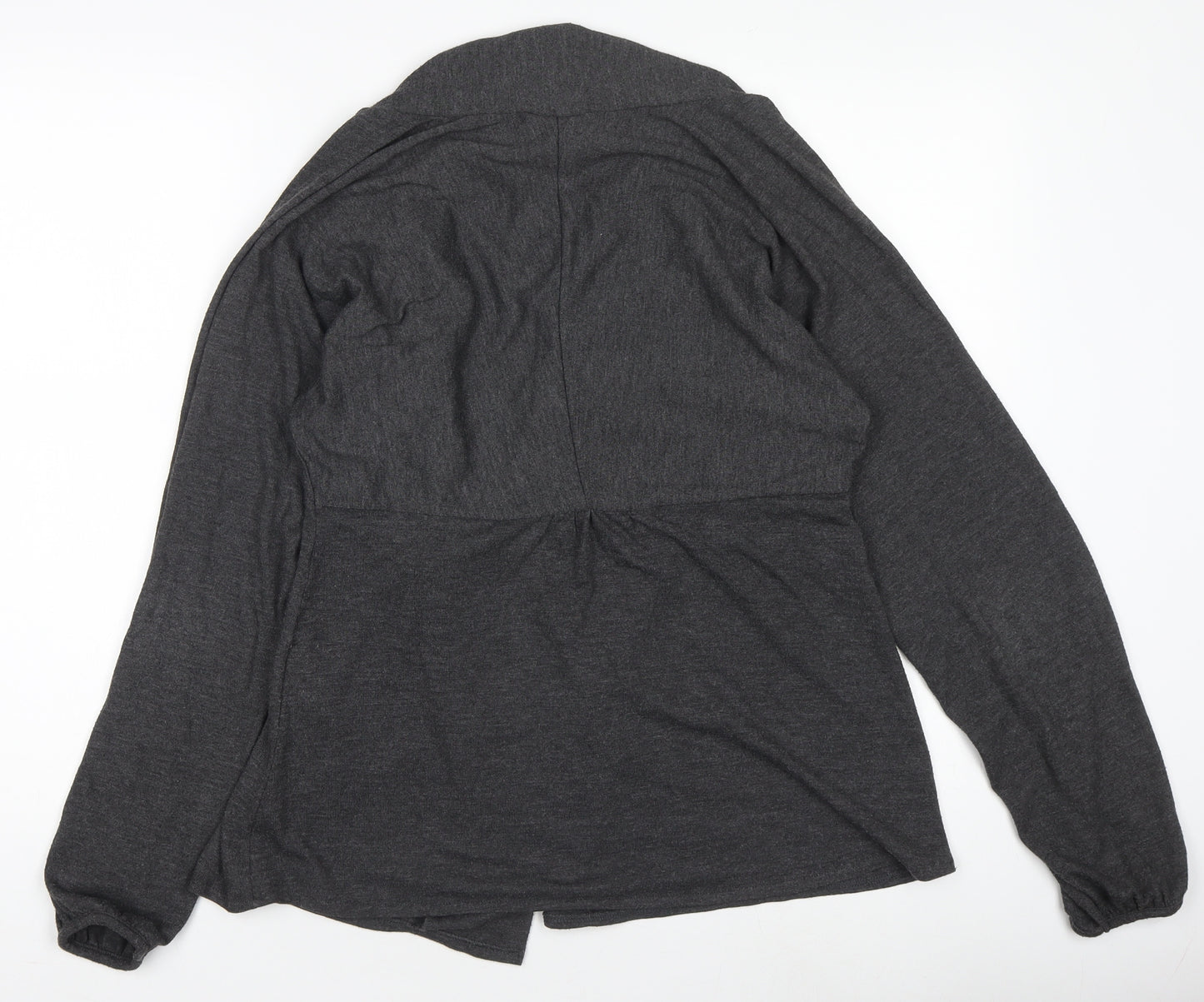 Yessica Women's Grey Basic Jacket Size 12 Lightweight Stretch