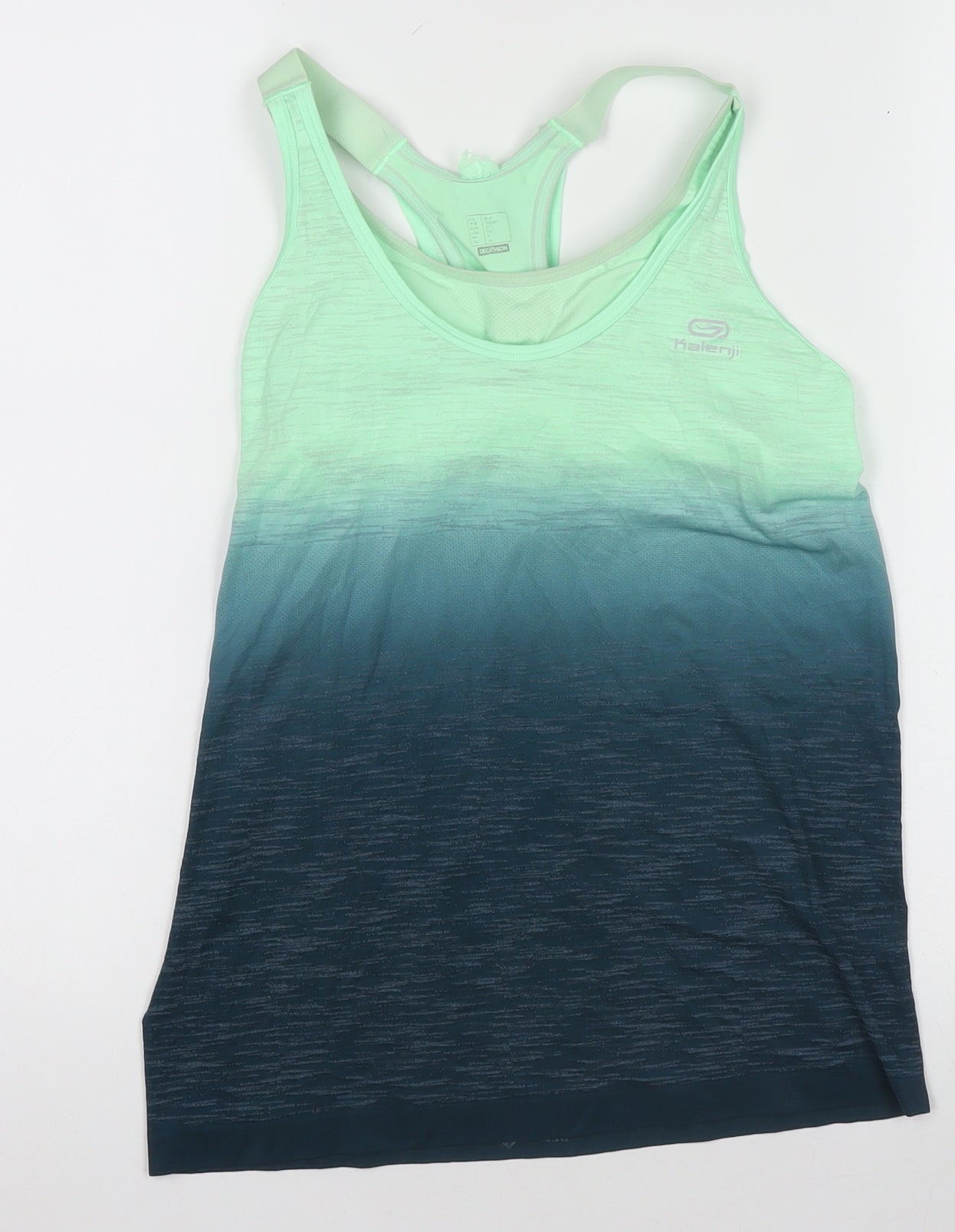Kalenji Women's Green Ombre Racerback Running Tank Top XS