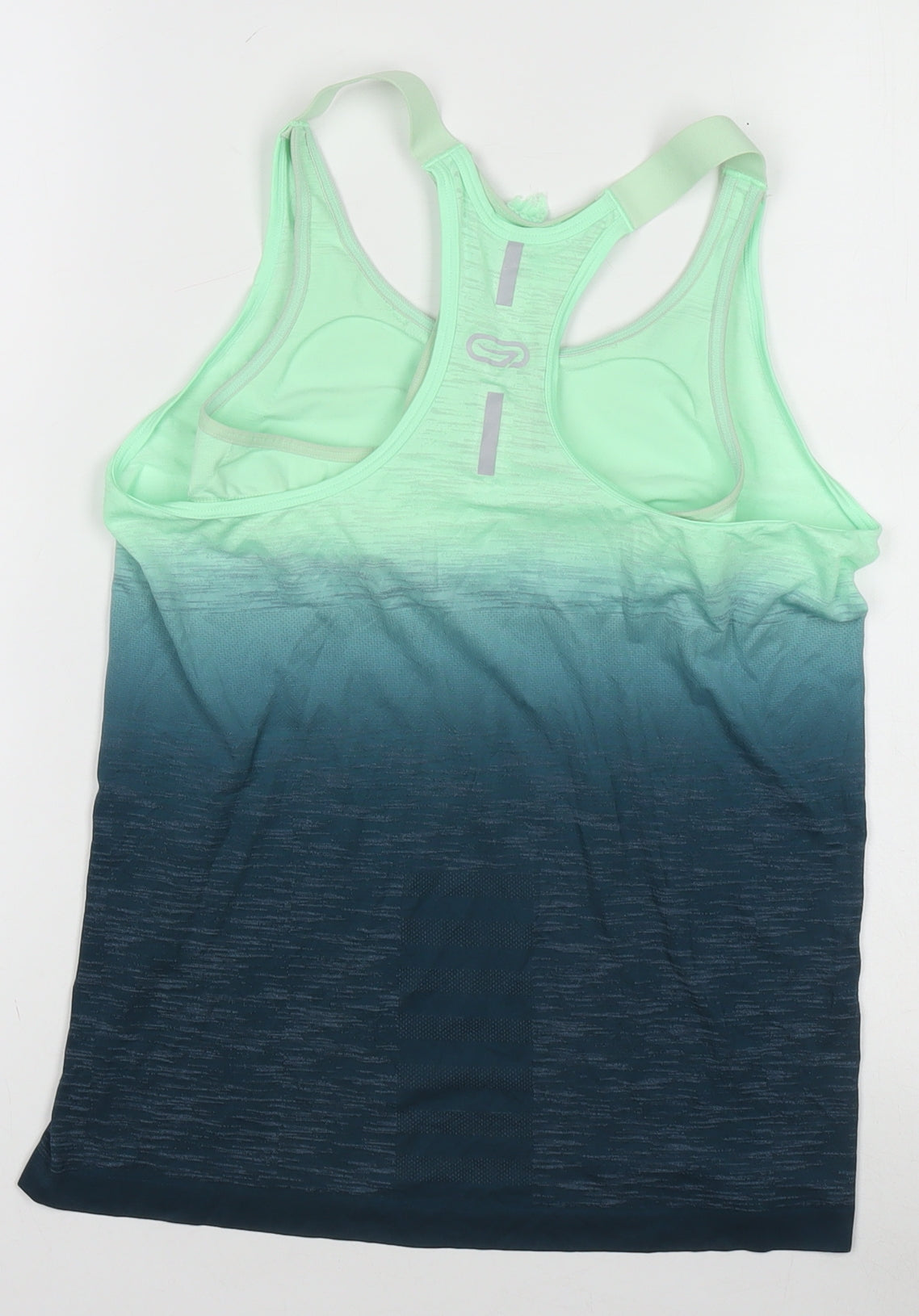 Kalenji Women's Green Ombre Racerback Running Tank Top XS