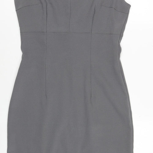 The Vestry Women’s Grey Sleeveless Sheath Work Dress Size 10