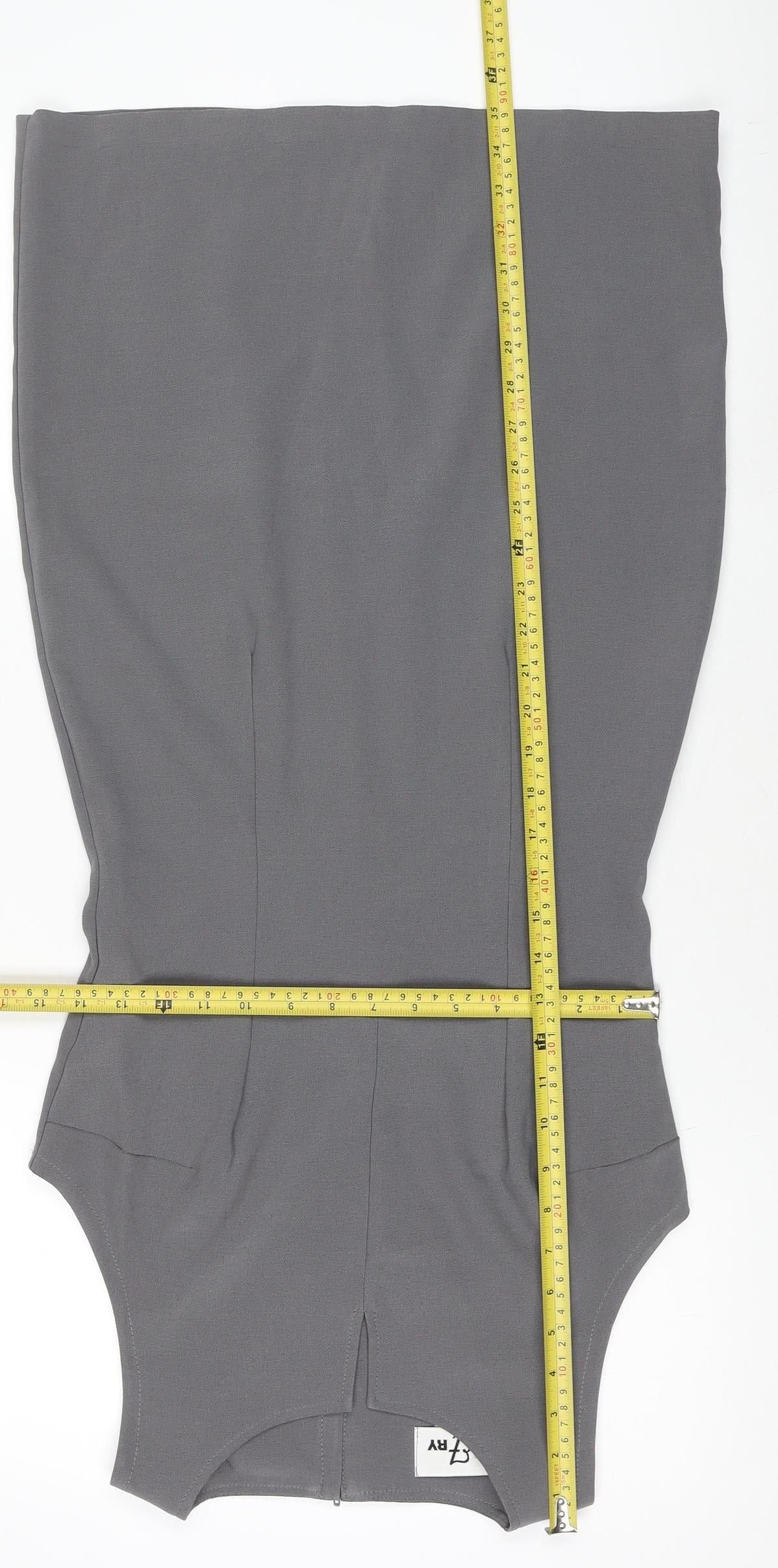 The Vestry Women’s Grey Sleeveless Sheath Work Dress Size 10