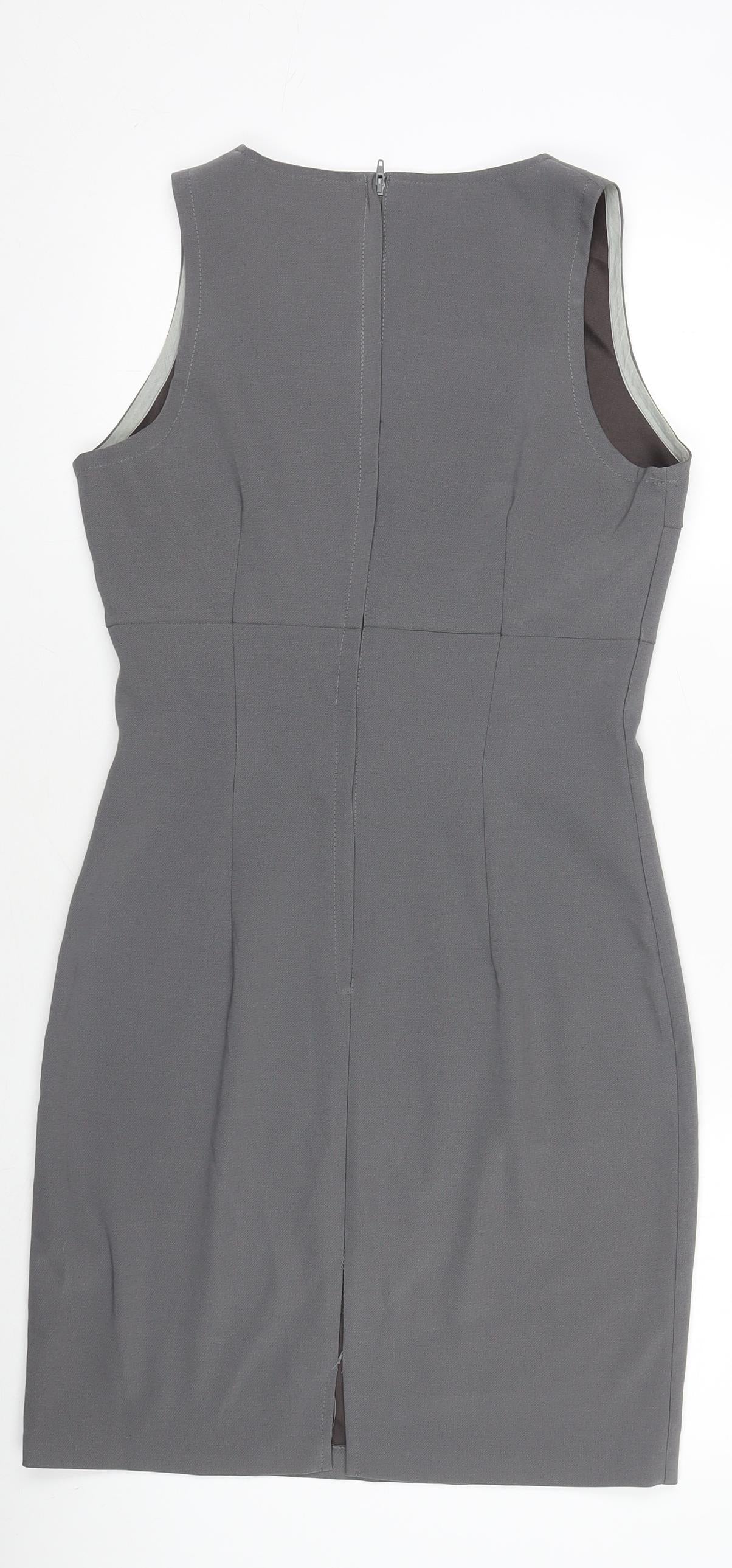 The Vestry Women’s Grey Sleeveless Sheath Work Dress Size 10