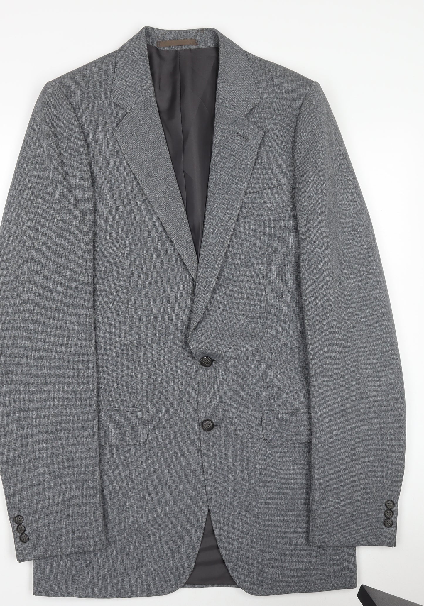 High & Mighty Men's Grey Regular Fit Blazer Jacket Size 34 Big & Tall