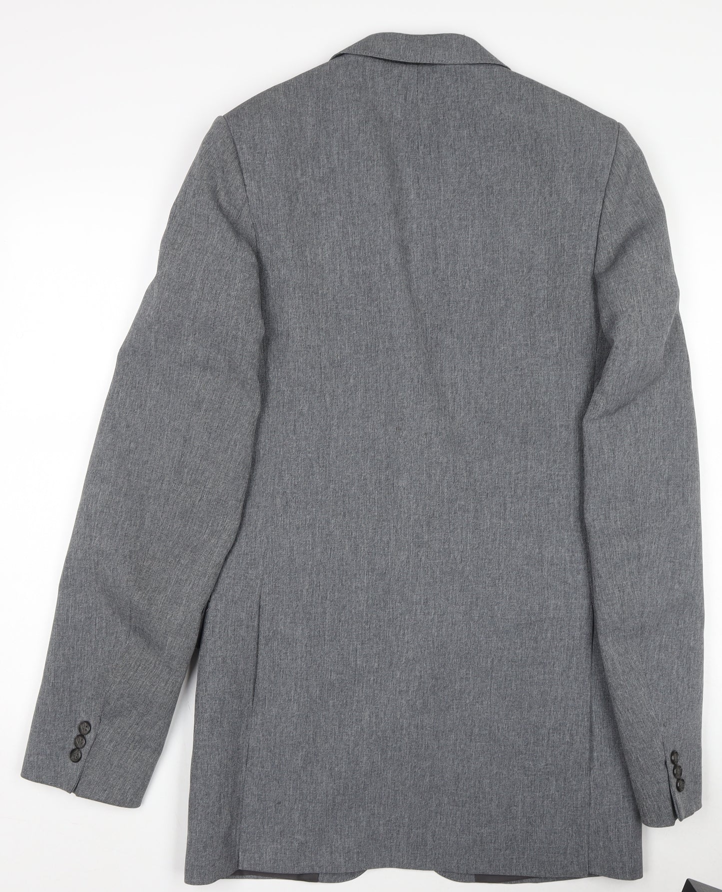 High & Mighty Men's Grey Regular Fit Blazer Jacket Size 34 Big & Tall
