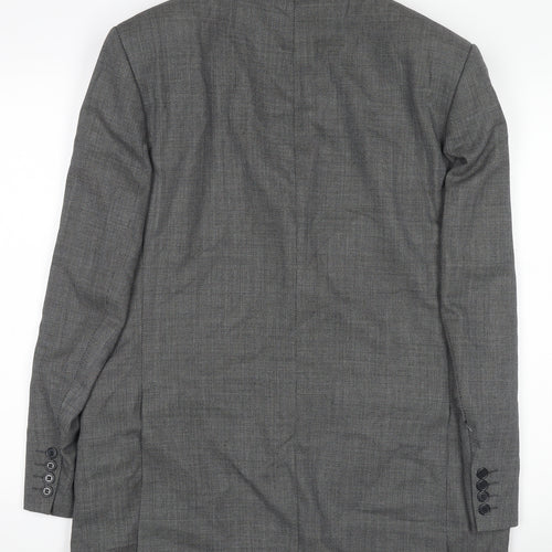 Savoy Taylors Guild Men's Grey Wool Blazer 42R Classic Notch Lapel Jacket