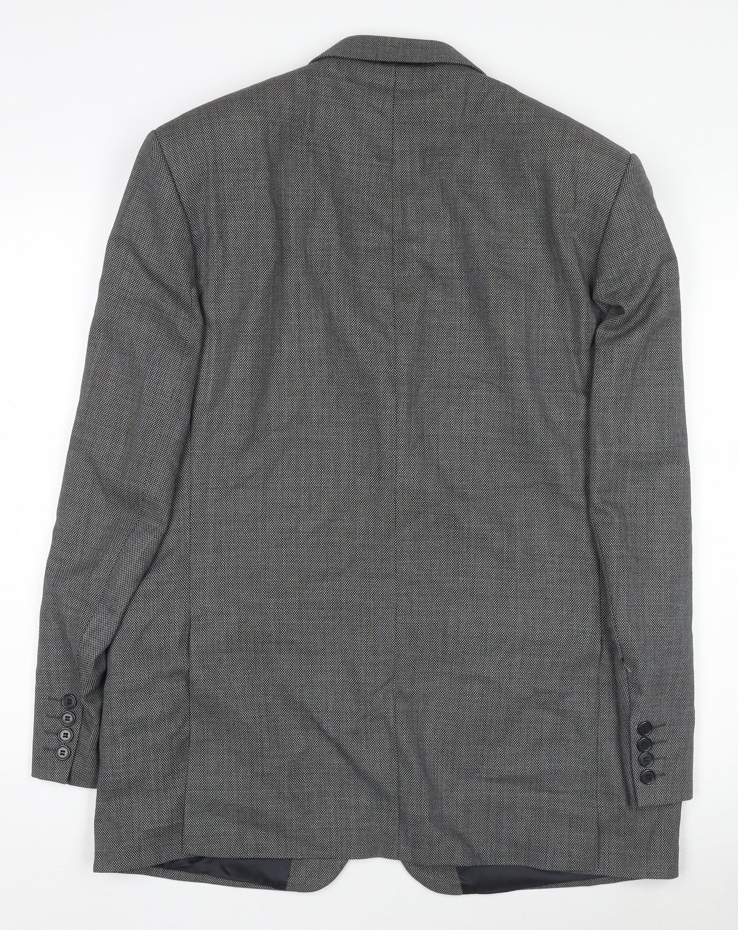 Savoy Taylors Guild Men's Grey Wool Blazer 42R Classic Notch Lapel Jacket