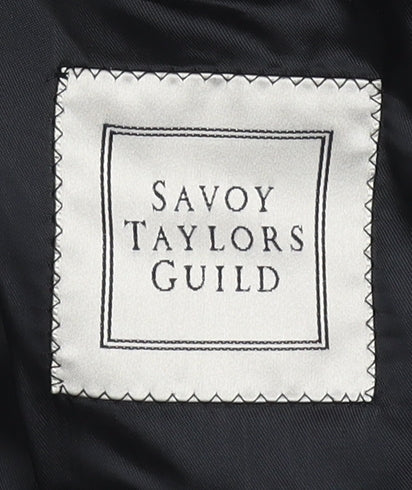 Savoy Taylors Guild Men's Grey Wool Blazer 42R Classic Notch Lapel Jacket