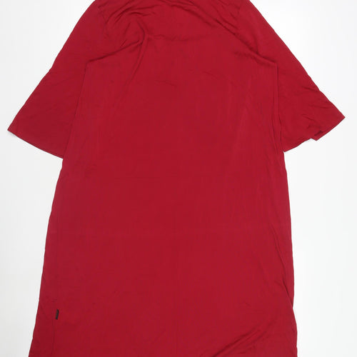 Mewa Women Red Size 16 Chemise Nightshirt 3/4 Sleeve Viscose