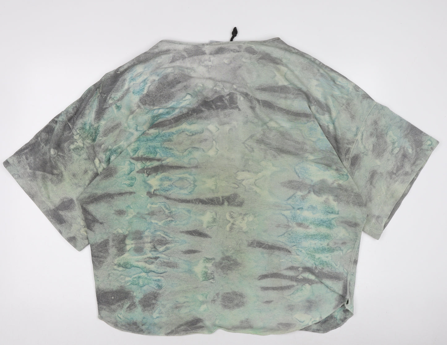 HotBodz USA Men’s Multicoloured Oversized Tie-Dye Lace V-Neck T-Shirt XL