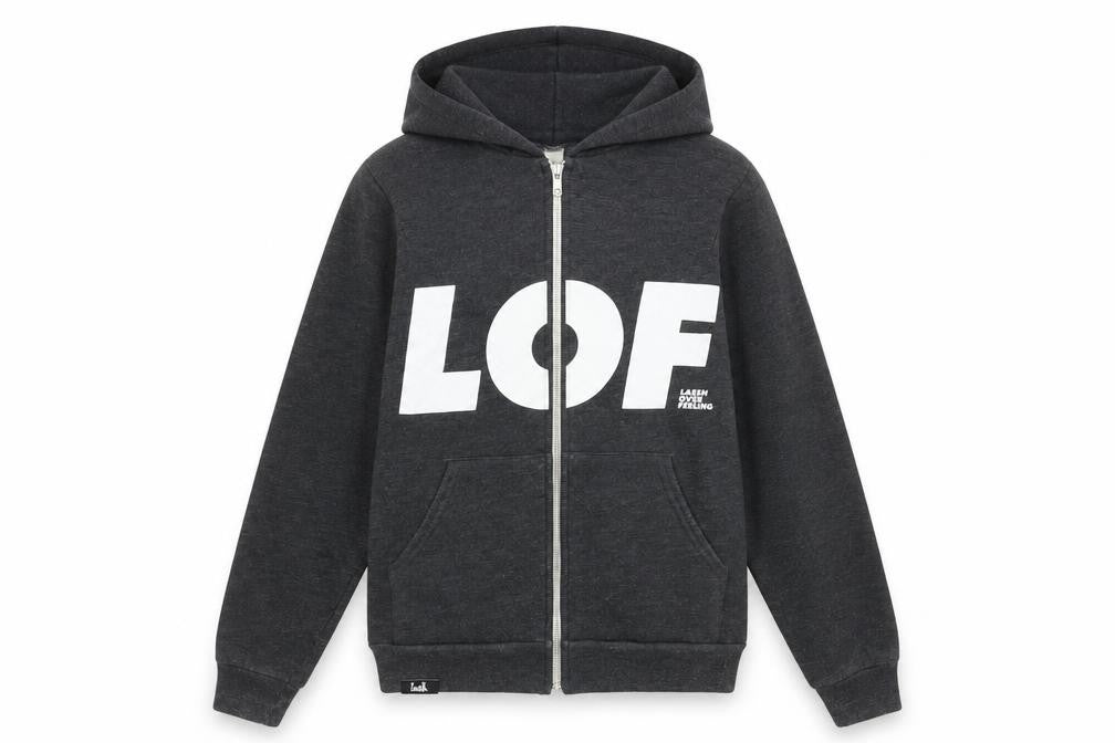 American Apparel Women Dark Grey Full Zip Hoodie XS Cotton Blend