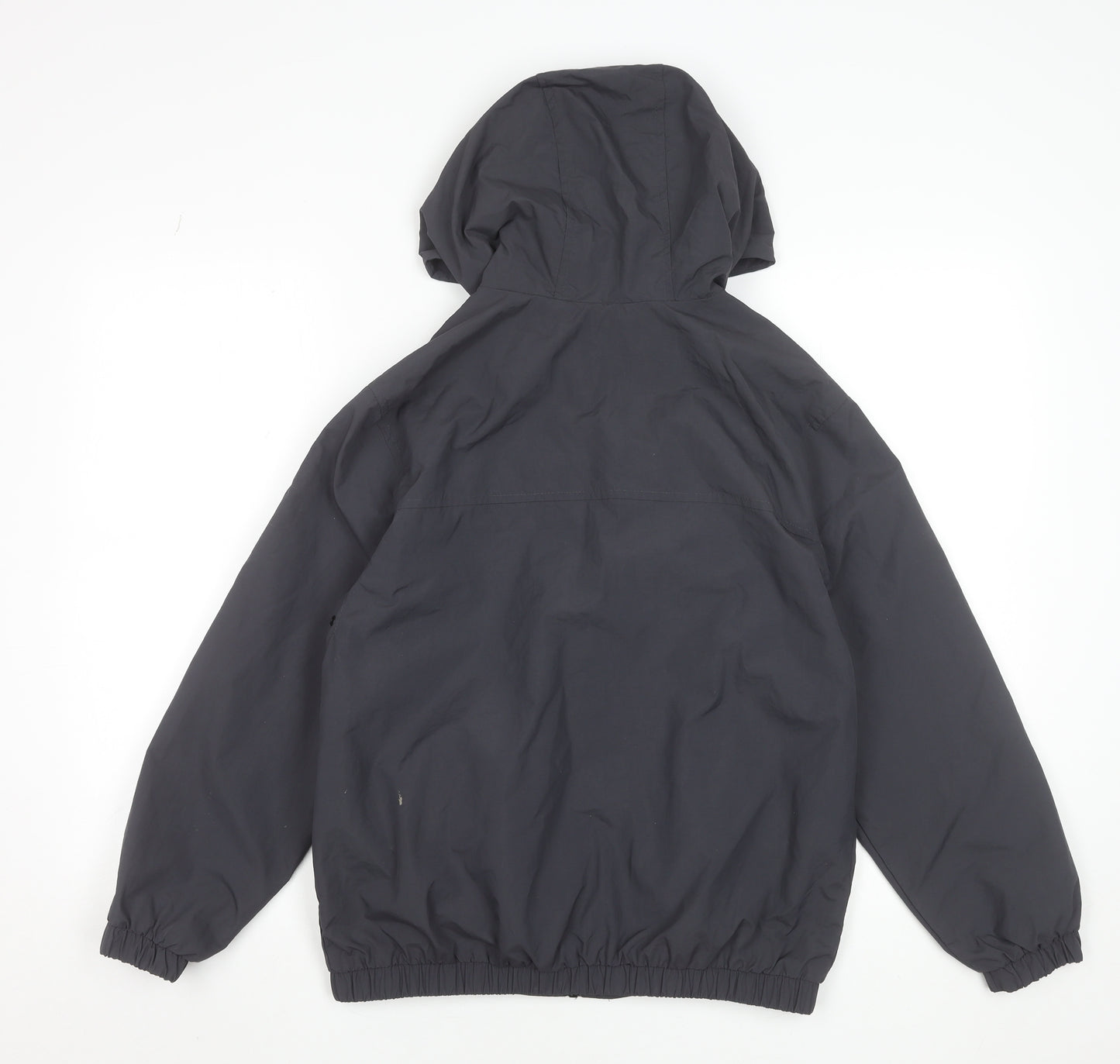 Zara Boys Grey Hooded Windbreaker Jacket 11-12 Years Full Zip Lightweight