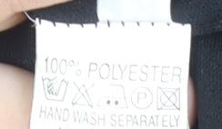 Evita Women’s Black Size 12 Sleeveless Chiffon Playsuit