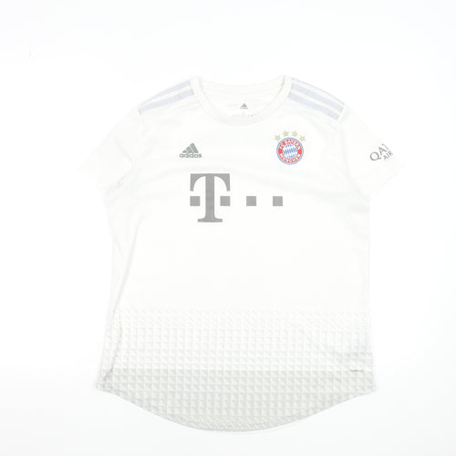 Adidas Men's White FC Bayern Munich Football Jersey T-Shirt Size L