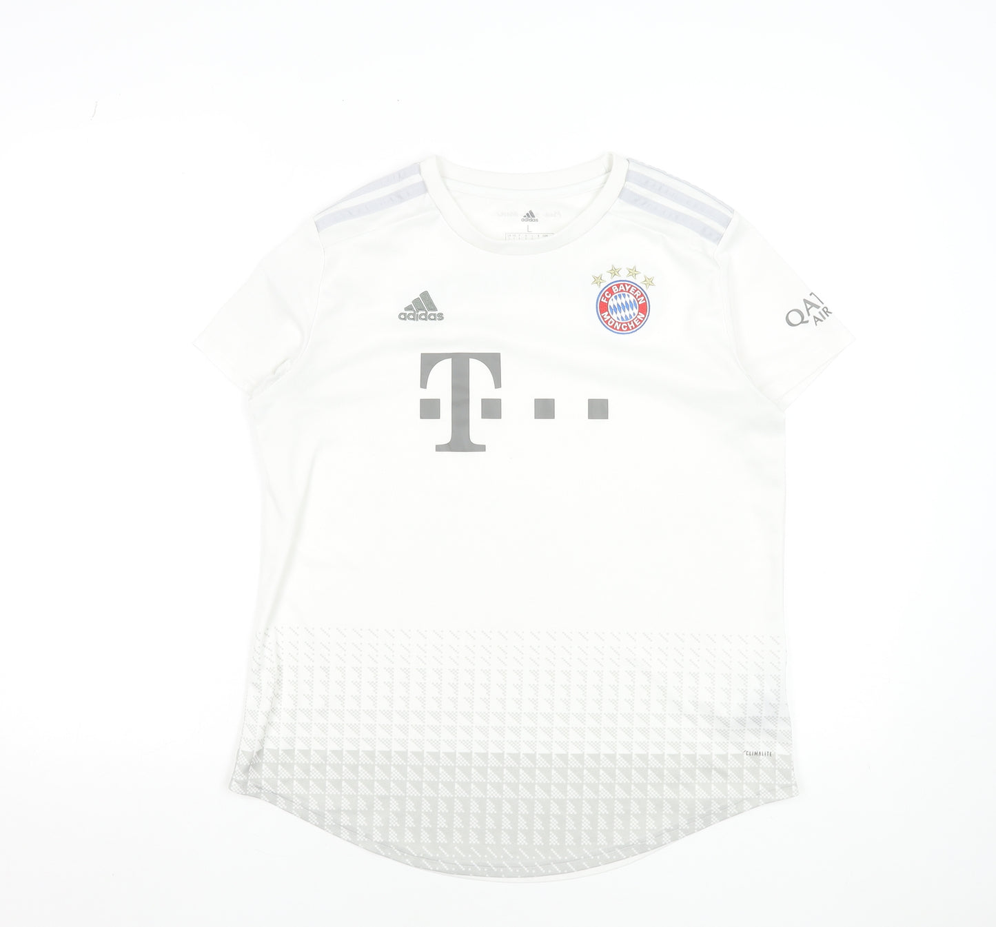 Adidas Men's White FC Bayern Munich Football Jersey T-Shirt Size L