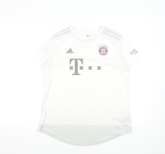 Adidas Men's White FC Bayern Munich Football Jersey T-Shirt Size L