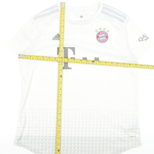 Adidas Men's White FC Bayern Munich Football Jersey T-Shirt Size L