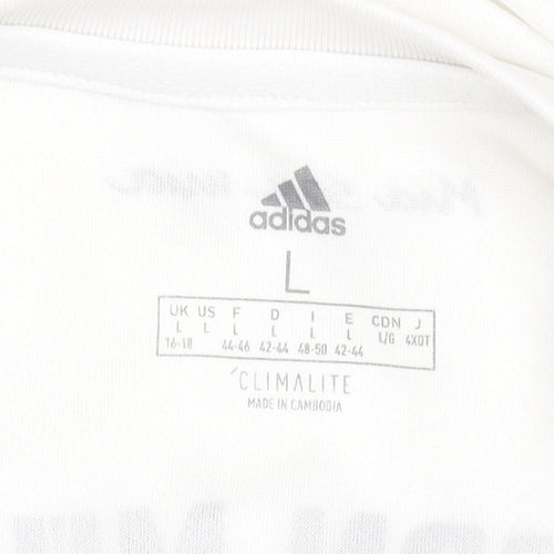 Adidas Men's White FC Bayern Munich Football Jersey T-Shirt Size L