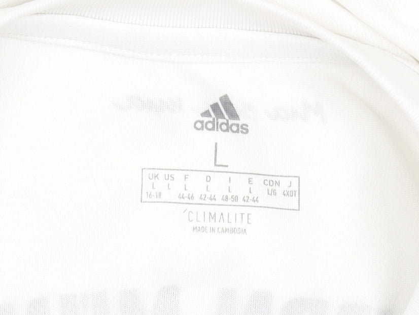 Adidas Men's White FC Bayern Munich Football Jersey T-Shirt Size L