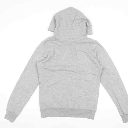 Nike Women’s Grey Pullover Hoodie Small Cotton Blend Logo Sweatshirt