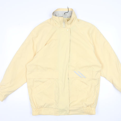 Harvey Women's Yellow Windbreaker Jacket Size 14 Polyester Waterproof