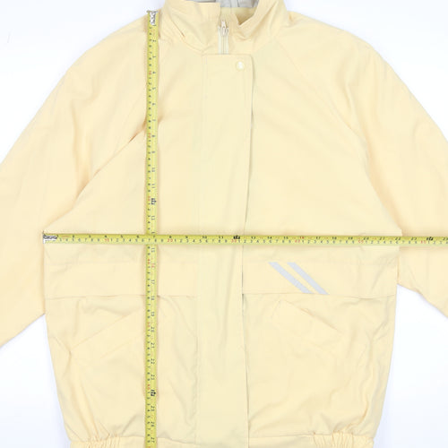 Harvey Women's Yellow Windbreaker Jacket Size 14 Polyester Waterproof