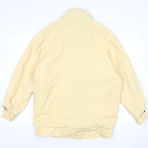 Harvey Women's Yellow Windbreaker Jacket Size 14 Polyester Waterproof
