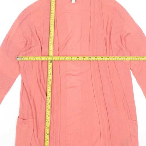 Monsoon Women Pink Long Sleeve Knit Cardigan Size S
