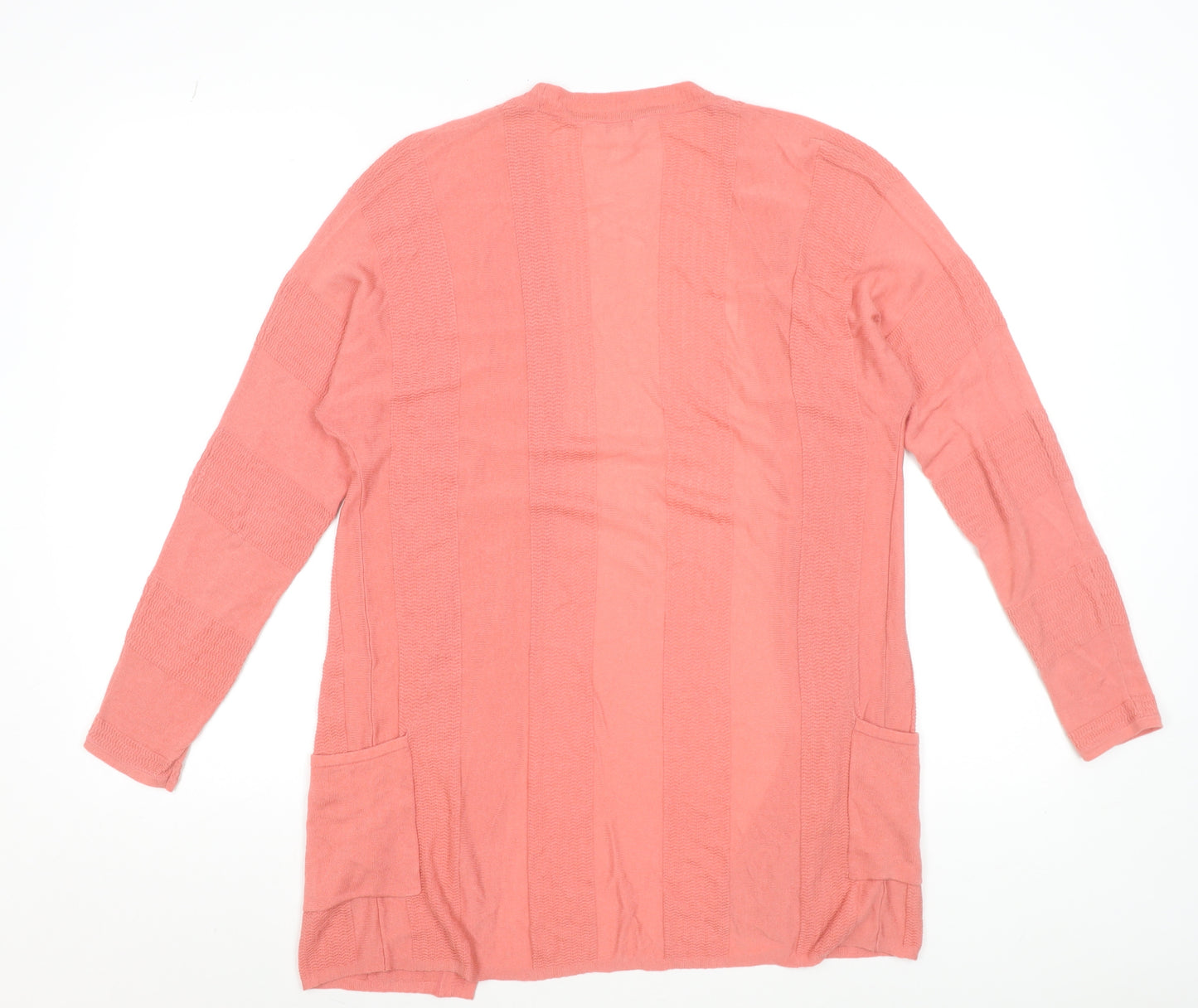 Monsoon Women Pink Long Sleeve Knit Cardigan Size S