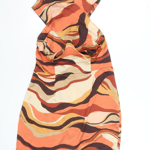 PrettyLittleThing Women’s Multicoloured Retro Bodycon Dress Size 14