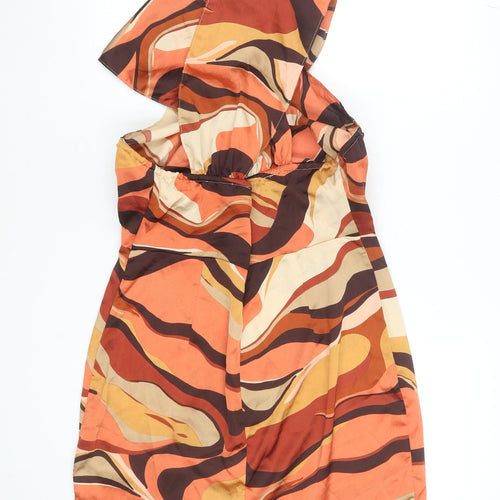 PrettyLittleThing Women’s Multicoloured Retro Bodycon Dress Size 14