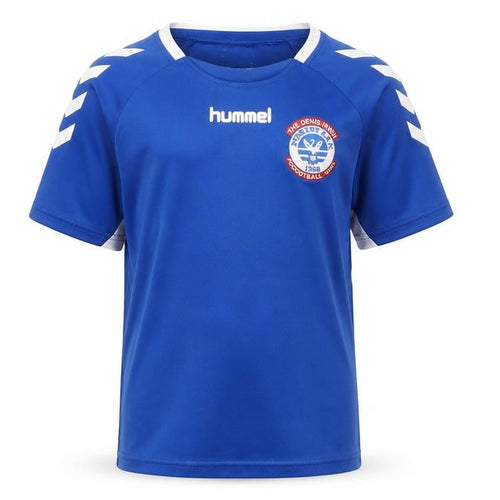 Hummel Boys Blue Football Jersey Top 12 Years Lightweight Sports Tee