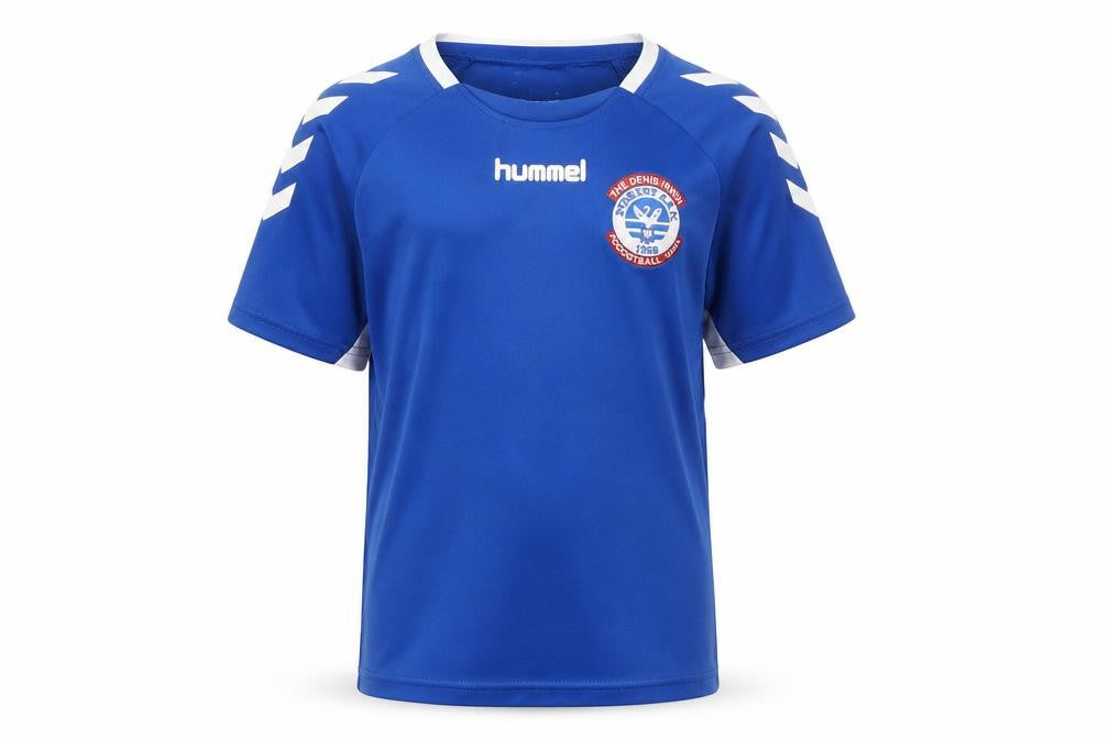 Hummel Boys Blue Football Jersey Top 12 Years Lightweight Sports Tee