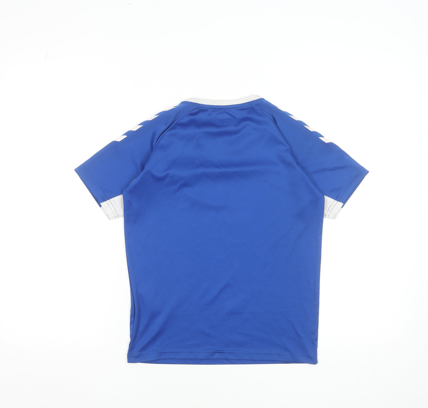 Hummel Boys Blue Football Jersey Top 12 Years Lightweight Sports Tee