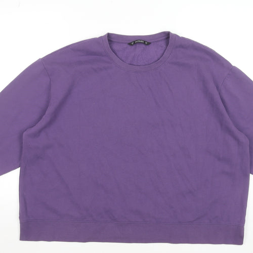 St. Bernard for Dunnes Stores Purple Cotton Blend Women's XL Sweatshirt