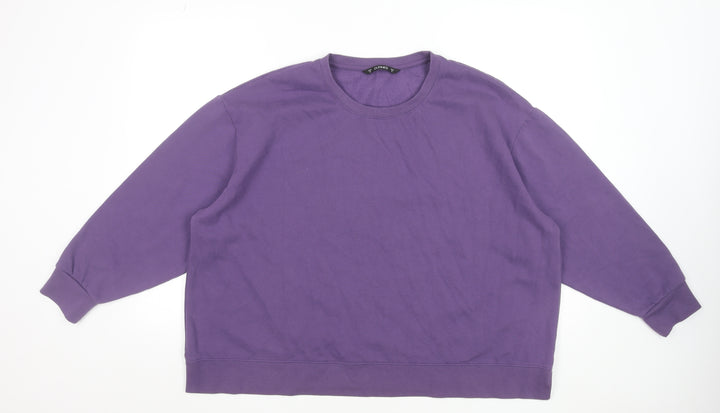 St. Bernard for Dunnes Stores Purple Cotton Blend Women's XL Sweatshirt
